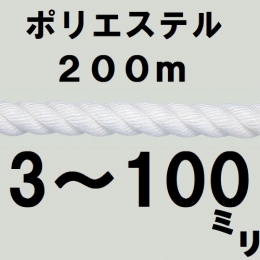 コンドーテック　ポリエステルスパンロープ　200m巻