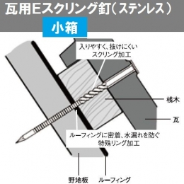 若井産業　ステンレス釘 eスクリング　大平頭　【販売単位:小箱(1kg入)】